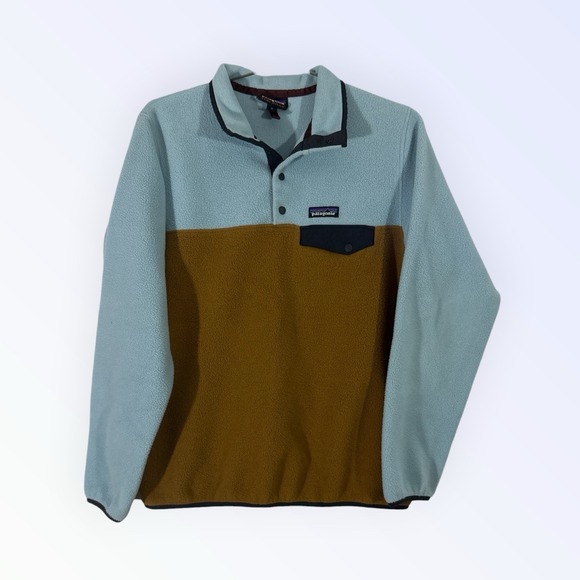 Patagonia Jackets & Blazers - Patagonia Synchilla Snap-T Pullover WOMENS MEDIUM Blue Brown